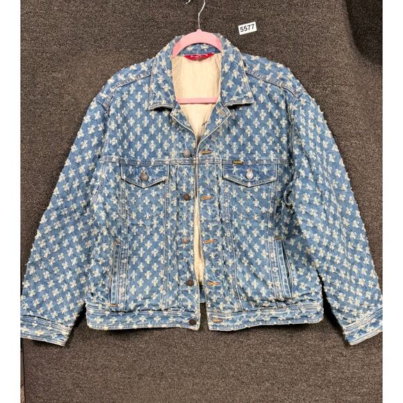 Supreme Other - Supreme Hole Punch Denim Trucker Jacket Mens Size L